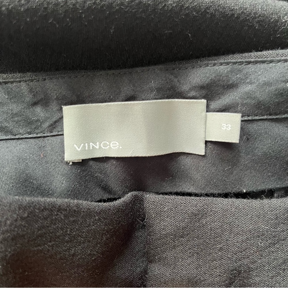 VINCE Ankle Zip Slim Fit Trouser Casual Pants Black Men’s Size 33 M/L - Picture 6 of 8